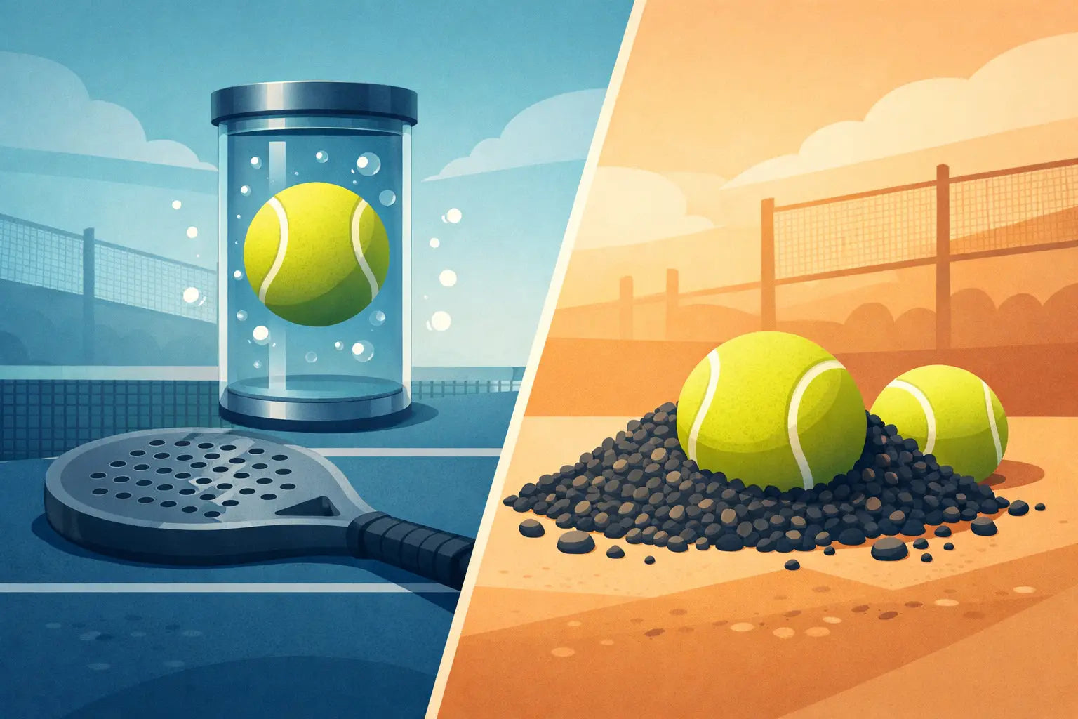 Pressurized vs Pressureless Padel Balls