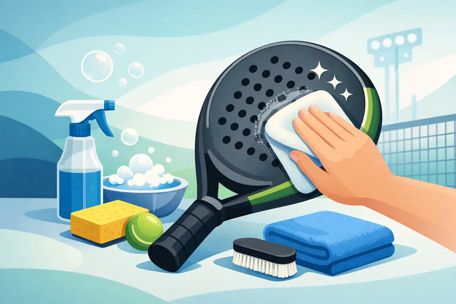 How to Clean Padel Racket Surface Safely