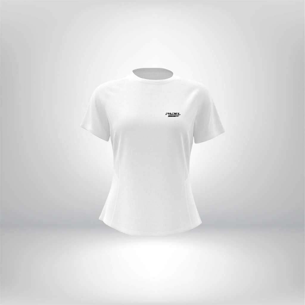 Camiseta deportiva PPA AeroFlex para mujer, color blanco
