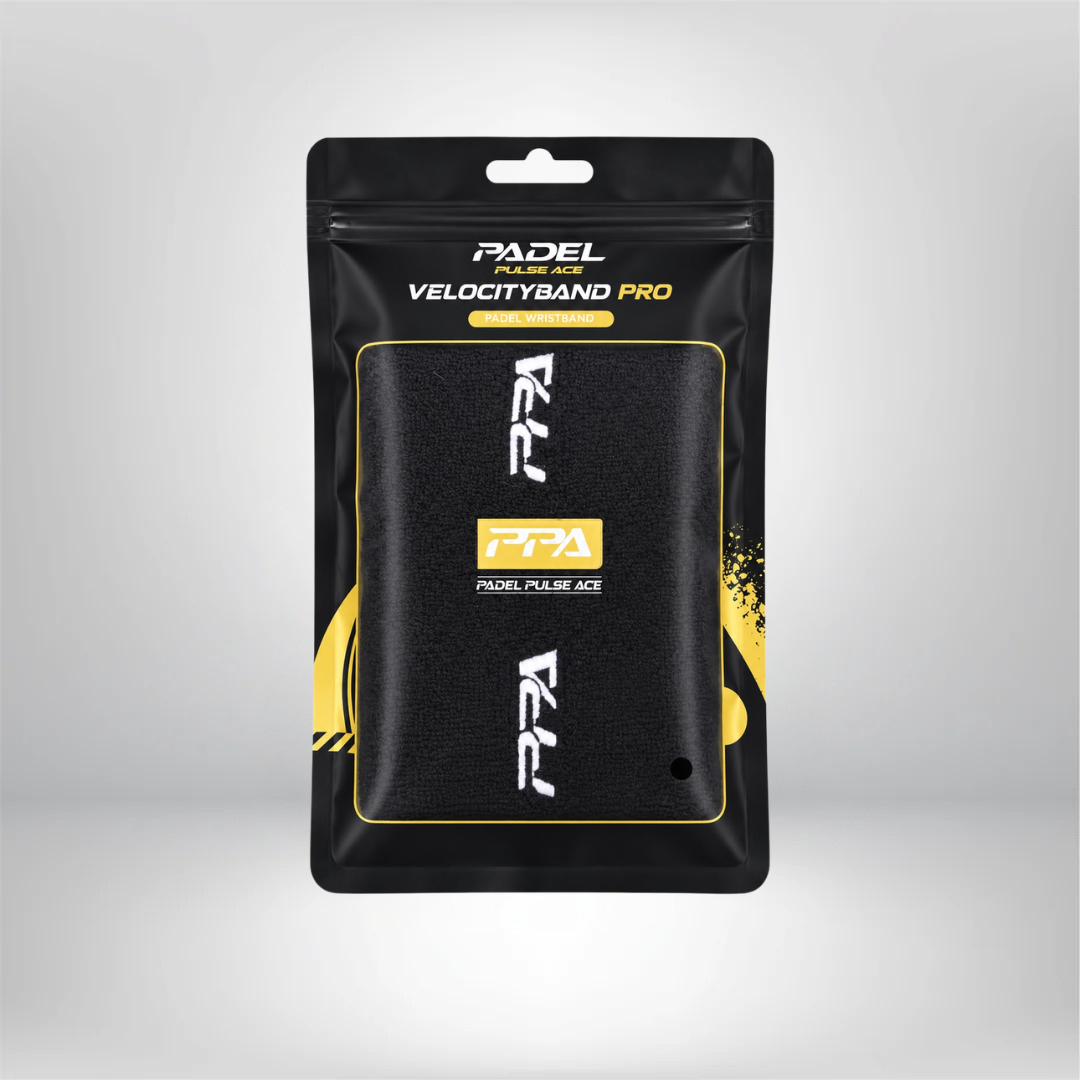 VelocityBand Pro padel wristband in black