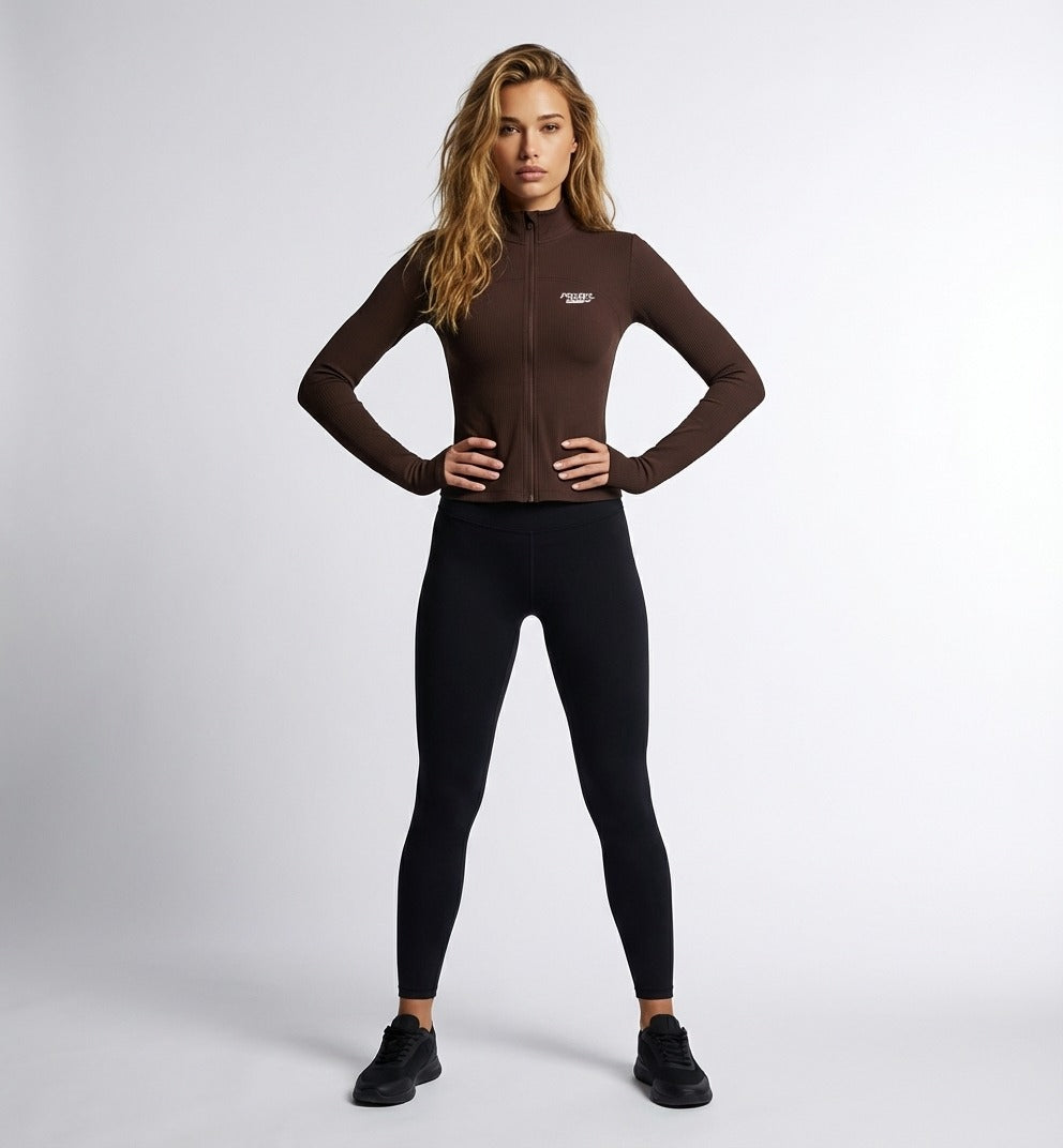 PPA AeroFlex Zip Performance Top – Women Brown