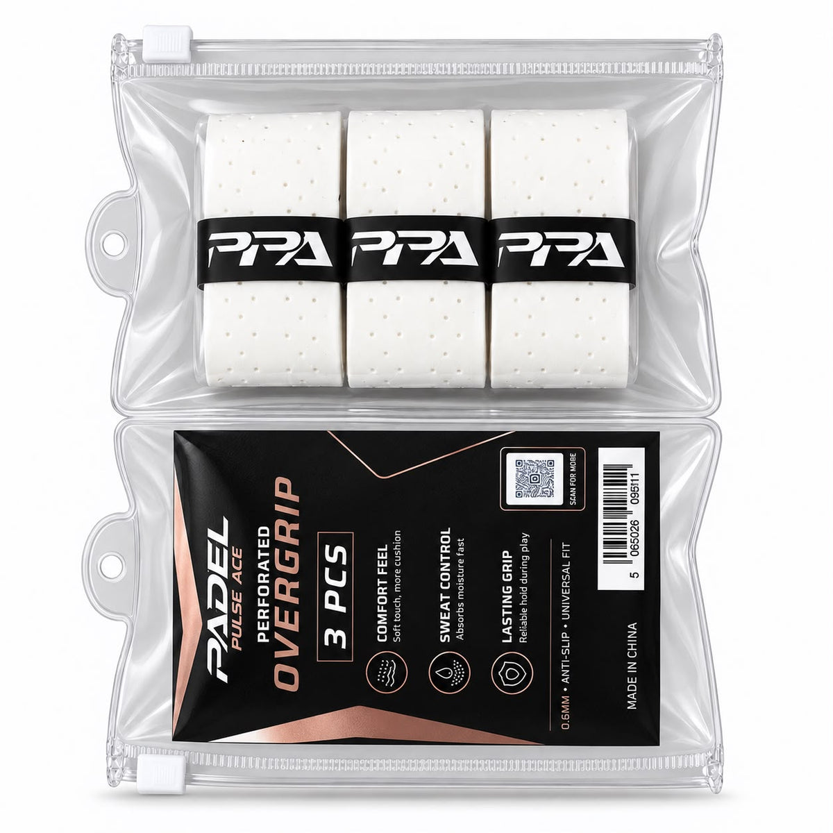 PPA PlatinumTouch™ Pro Perforated Overgrip – White